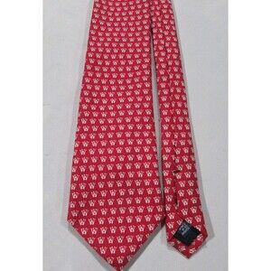 Vineyard Vines Men's Red VV Logo Tie 100% Silk Made in the USA